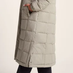 Saga Womens Long Shower Resistant Insulated Jacket - Dark Taupe