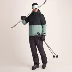 Samoens Mens Waterproof Ski Jacket - Steel Teal/Black
