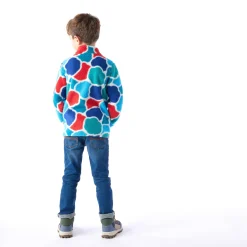 Sardi Kids Shaun the Sheep Sherpa Jacket - Space Blue Sheep Print