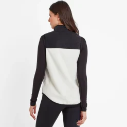 Sarel Womens Colour Block Fleece Gilet - Vanilla/Black