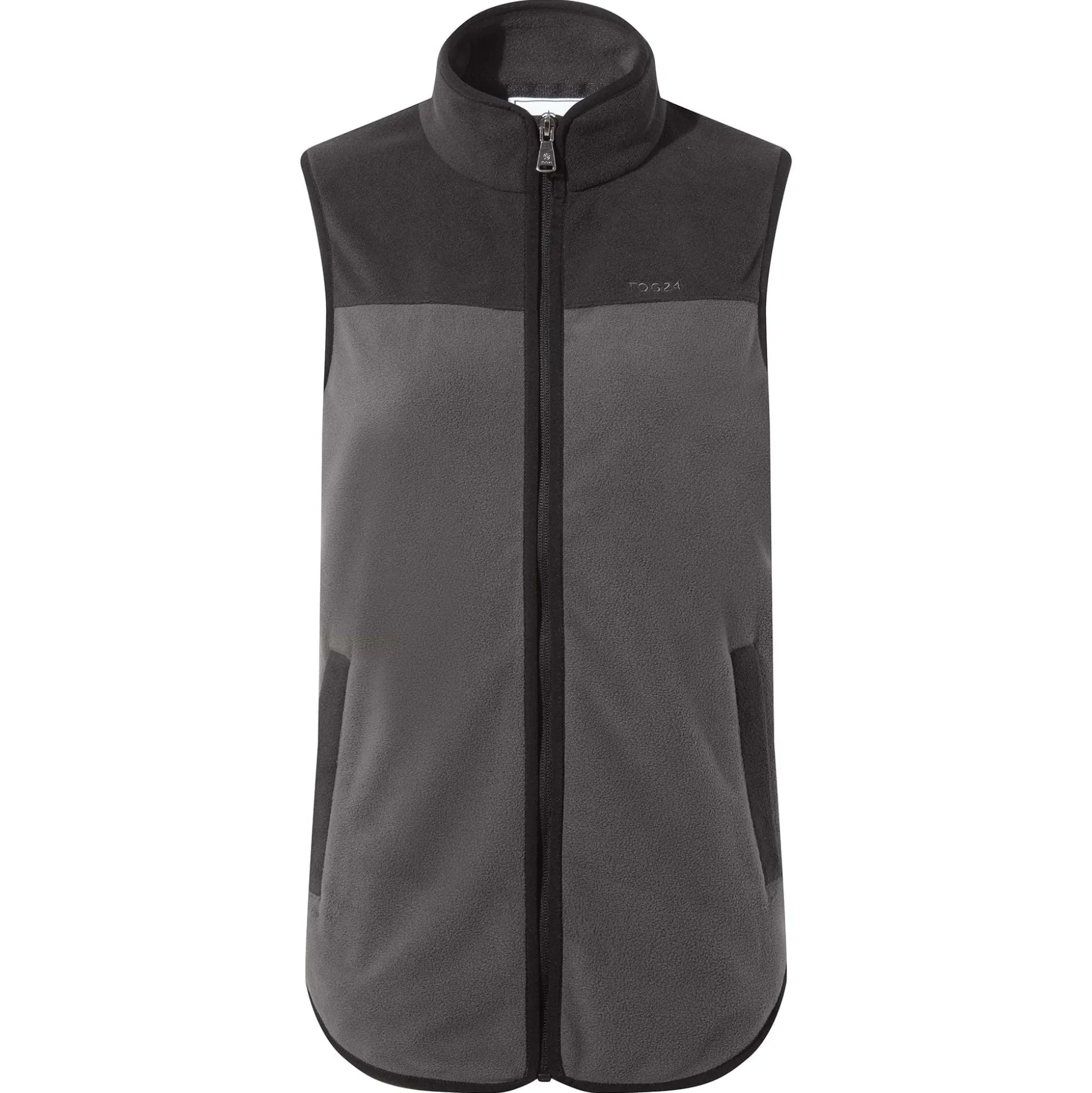 Sarel Womens Colour Block Fleece Gilet - Washed Black/Black