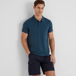 Saul Mens Polo Shirt - Inky Blue