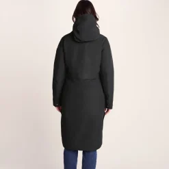 Saunter Womens Long Waterproof Jacket - Black
