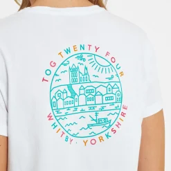 Seaside Womens 100% Cotton T-Shirt - Optic White