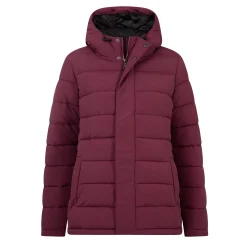 Sleight Womens Short Insulated Parka - Burgundy