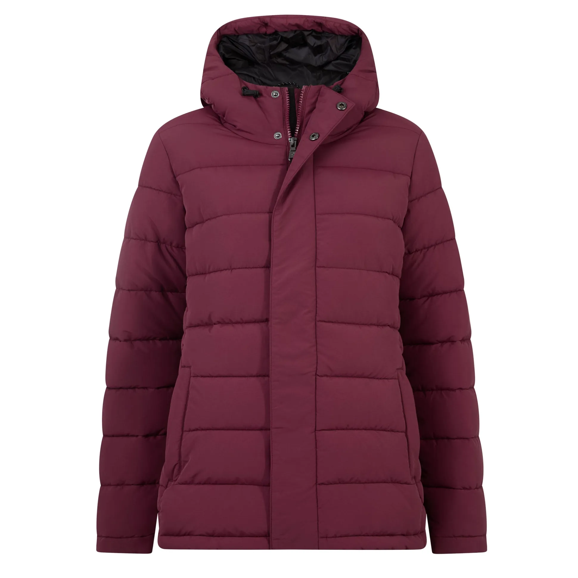 Sleight Womens Short Insulated Parka - Burgundy