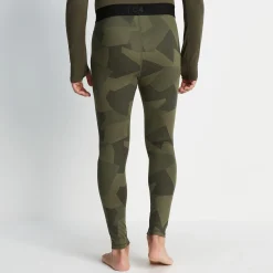 Snowdon Mens Thermal Base Layer Leggings - Khaki Camo Print