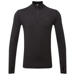 Snowdon Mens Thermal Quarter Zip Base Layer - Black