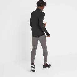 Snowdon Mens Thermal Quarter Zip Base Layer - Black