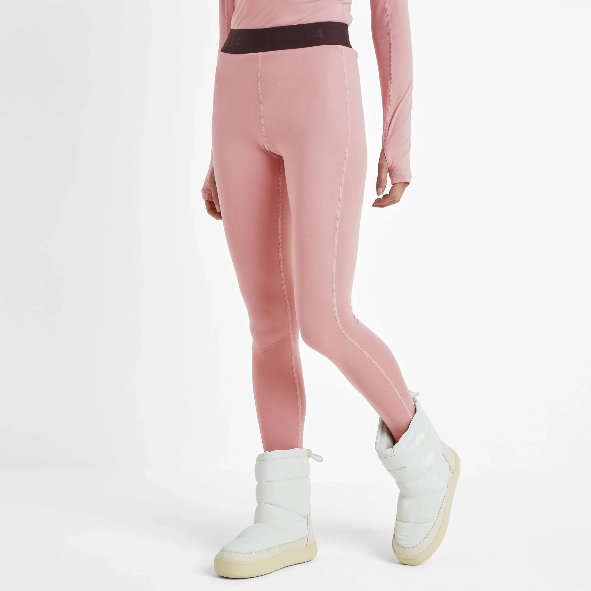 Snowdon Womens Thermal Base Layer Legging - Faded Pink