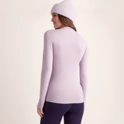 Snowdon Womens Thermal Crew Neck Base Layer - Lavender Grey