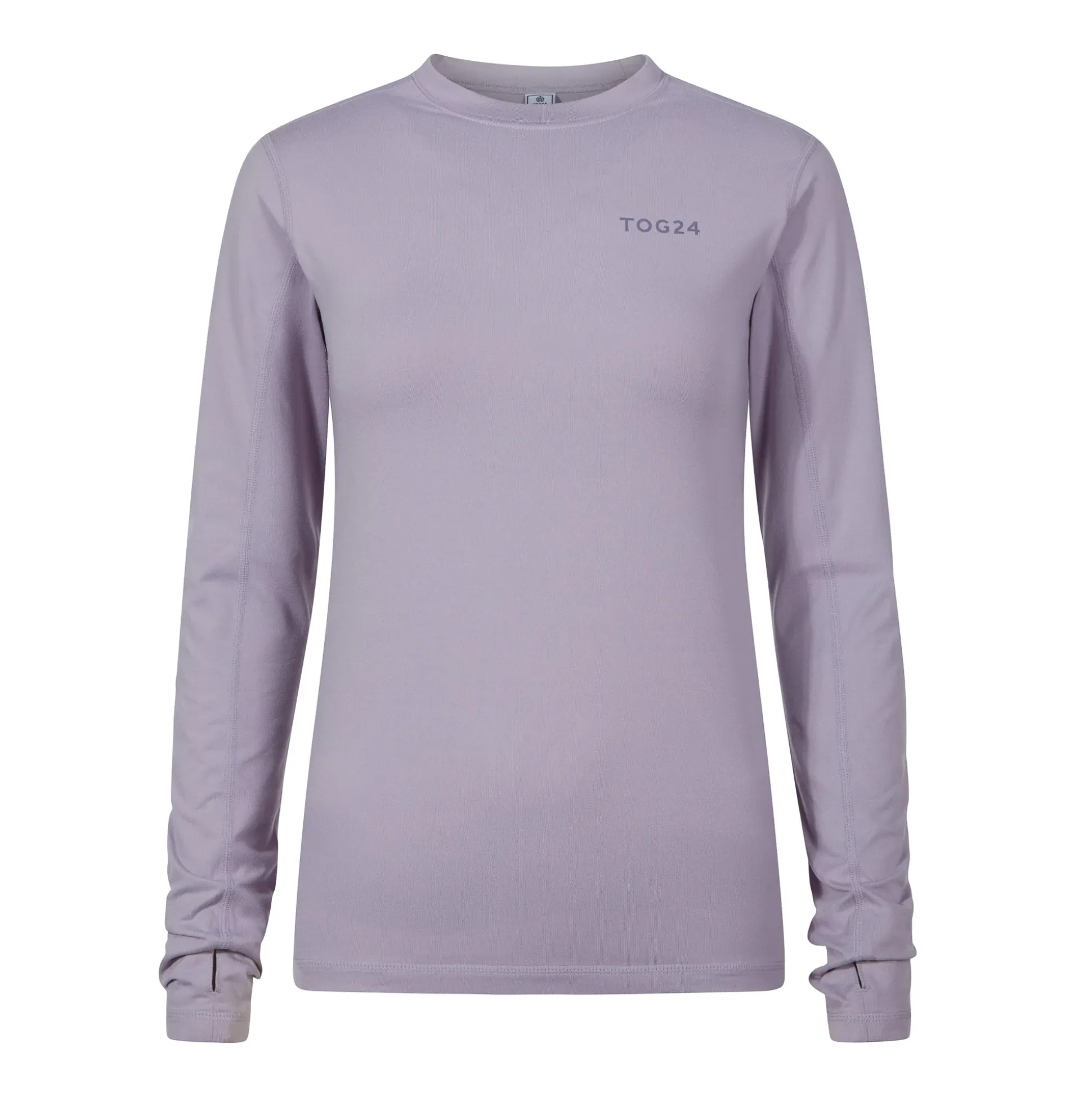 Snowdon Womens Thermal Crew Neck Base Layer - Lavender Grey