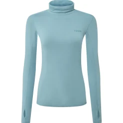 Snowdon Womens Thermal Roll Neck Base Layer - Mist Grey