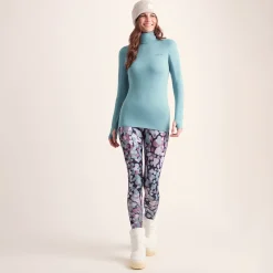 Snowdon Womens Thermal Roll Neck Base Layer - Mist Grey