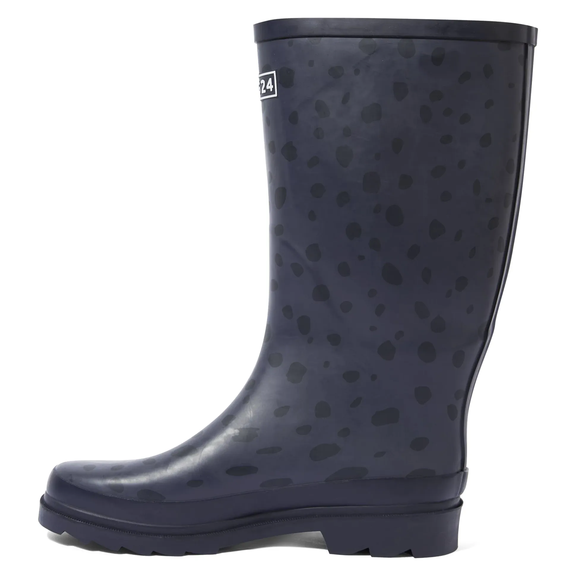 Splash Womens Wellies - Washed Blue Dalmation