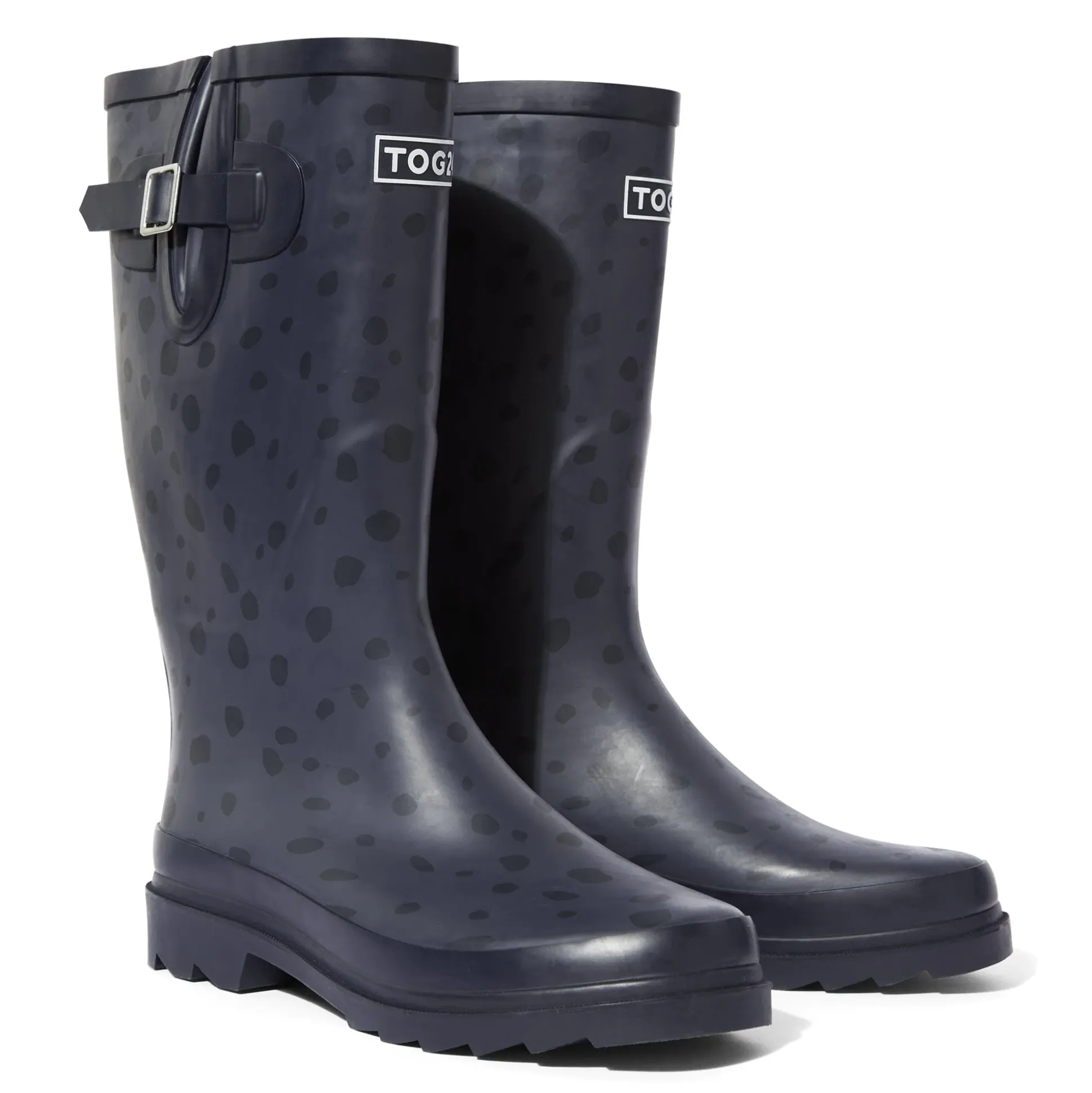 Splash Womens Wellies - Washed Blue Dalmation