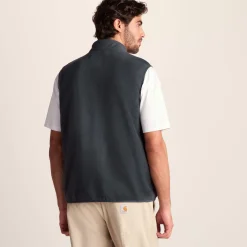 Stark Mens Relaxed Fit Microfleece Gilet - Deep Slate