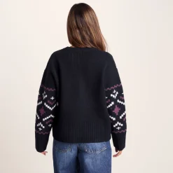 Tamara Womens Chunky Knitted Jumper - Dark Indigo