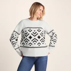 Tamara Womens Chunky Knitted Jumper - Ice Grey Marl
