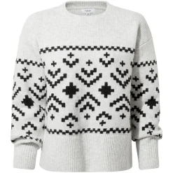 Tamara Womens Chunky Knitted Jumper - Ice Grey Marl