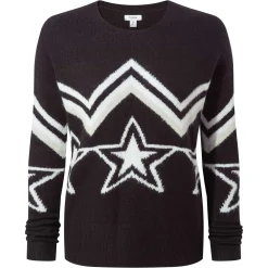 Theresa Womens Knitted Jumper - Black