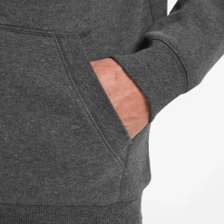 Timble Mens Sherpa Fleece Lined Hoody - Dark Grey Marl
