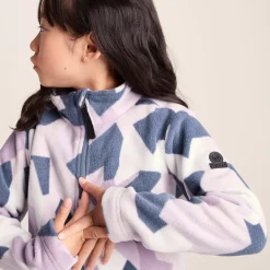 Toffolo Kids Zipneck Fleece - Abstract Mountain Print