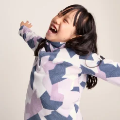 Toffolo Kids Zipneck Fleece - Abstract Mountain Print