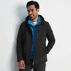 Truro Mens Hooded Softshell Jacket - Black