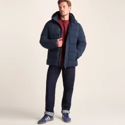 Tunnard Mens Short Shower Resistant Insulated Jacket - Dark Indigo