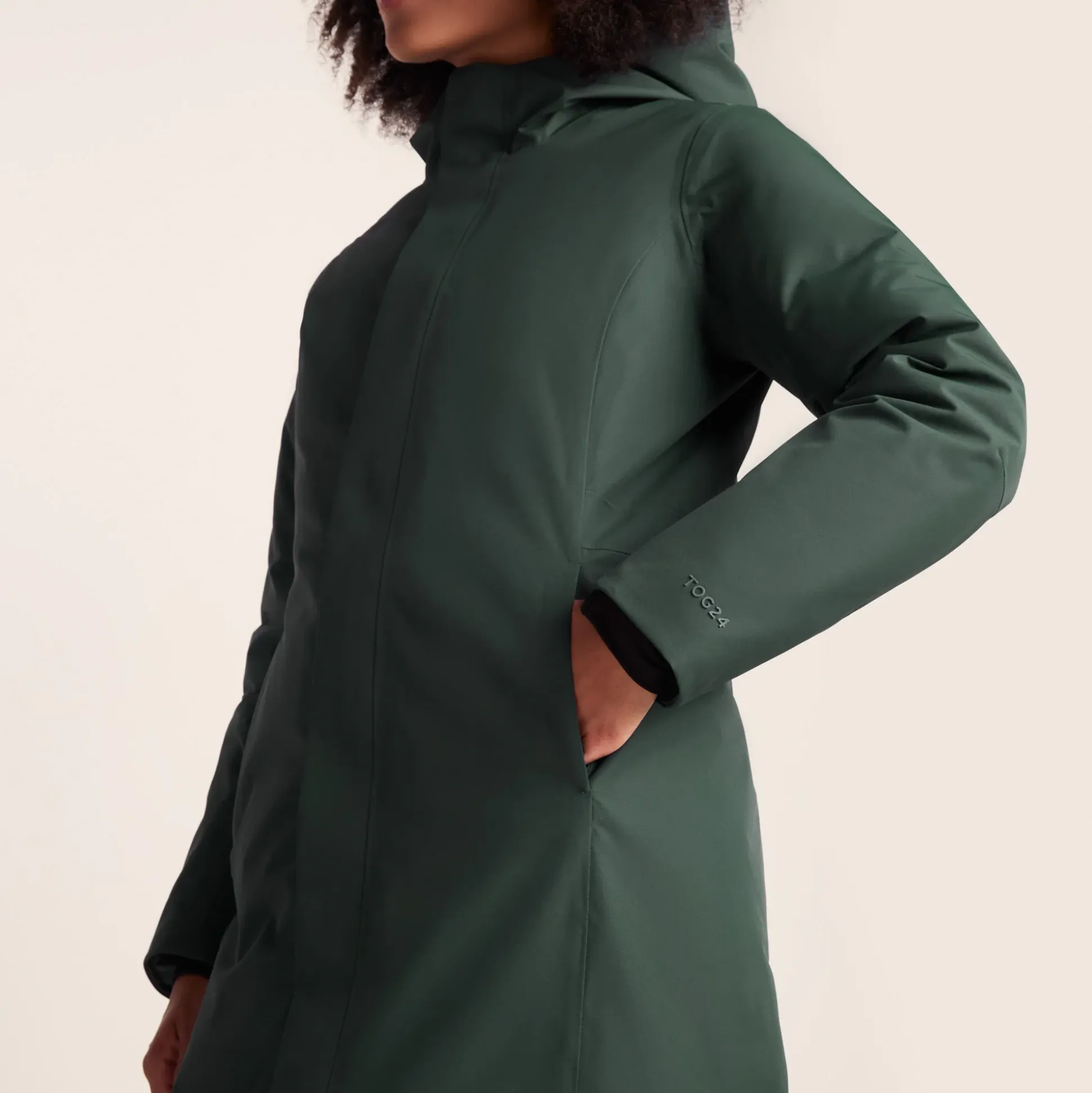 Uma Womens Waterproof Down Insulated Parka - Racing Green