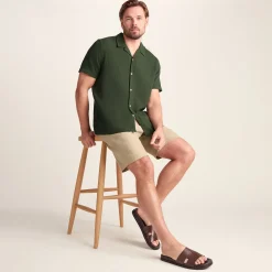 Valtos Mens Short Sleeve Supersoft Shirt - Forage Green