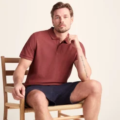 Varris Mens 100% Cotton Supersoft Polo Shirt - Garnet Red