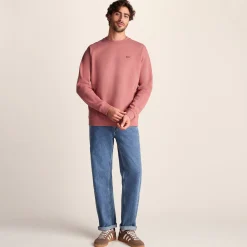 Warren Mens Relaxed Fit 100% Cotton Heavyweight Sweat - Redwood