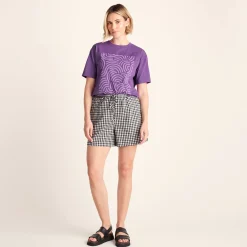 Wave Womens Premium Supersoft Relaxed Fit T-Shirt - Dark Orchid