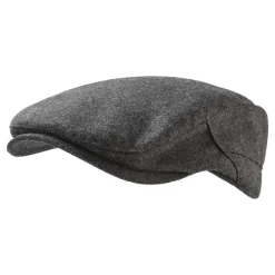 Weighton Knit Flat Cap - Dark Grey Marl